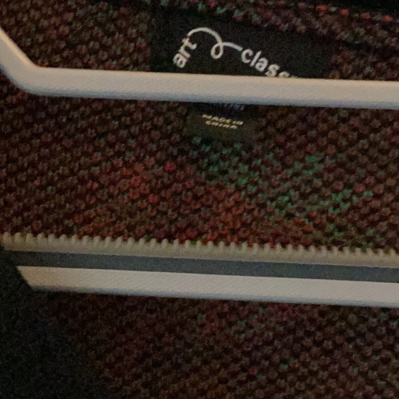 Art Class Black and Red Sweater strawberries - Picture 4 of 5